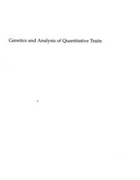 cover of the book Genetics and Analysis of Quantitative Traits