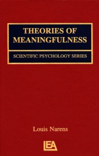 cover of the book Theories of Meaningfulness