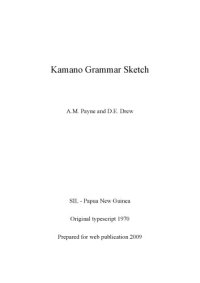 cover of the book Kamano Grammar Sketch