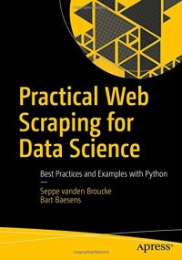 cover of the book Practical Web Scraping for Data Science: Best Practices and Examples with Python