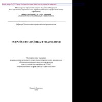cover of the book Устройство свайных фундаментов. Методические указания к выполнению курсового и дипломного проекта