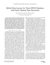 cover of the book Hybrid Data Layouts for Tiered HTAP Databases with Pareto-Optimal Data Placements [article]