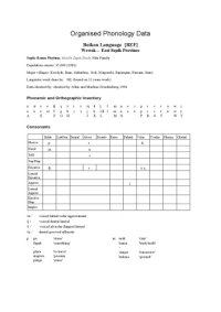 cover of the book Organised Phonology Data. Boiken Language [BZF]. Wewak – East Sepik Province