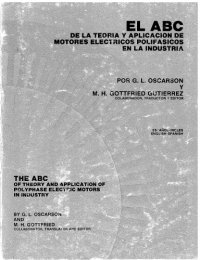 cover of the book El ABC de la teoría y aplicación de motores eléctricos polifásicos en la industria [The ABC of theory and application of polyphase electric motors in industry]