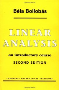 cover of the book Linear Analysis: An Introductory Course