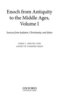 cover of the book Enoch from Antiquity to the Middle Ages. Volume 1: Sources from Judaism, Christianity, and Islam