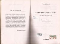 cover of the book Conversa sobre a poesia e outros fragmentos