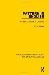 cover of the book Pattern in English: A Fresh Approach to Grammar