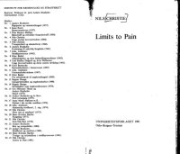 cover of the book Limits to pain