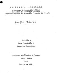 cover of the book Awajún Chícham. Cartilla 4 Para Transición 2