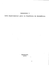 cover of the book Dekapatai 2. Guía Experimental para la Enseñanza de Matemática