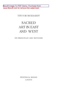 cover of the book Сакральное искусство Востока и Запада. Принципы и методы