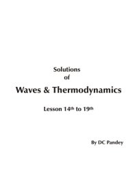 cover of the book Solutions of Waves & Thermodynamics. Lesson 14th to 19th