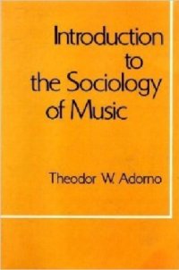 cover of the book Introduction to the sociology of music