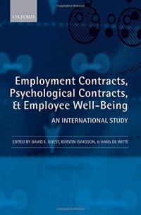 cover of the book Employment Contracts, Psychological Contracts, and Worker Well-Being: An International Study