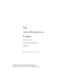 cover of the book The Anti-Defamation League and Its Use in the World Communist Offensive