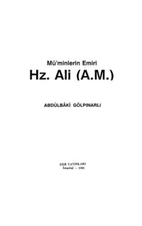 cover of the book Müminlerin Emiri Hz. Ali