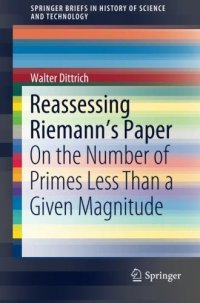 cover of the book Reassessing Riemann’s Paper: On the Number of Primes Less Than a Given Magnitude