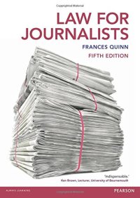 cover of the book Law for Journalists: Uk Edition