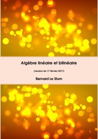 cover of the book Algèbre linéaire et bilinéaire [lecture notes]