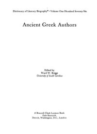 cover of the book Ancient Greek authors