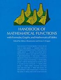 cover of the book Handbook of mathematical functions with formulas, graphs, and mathematical tables