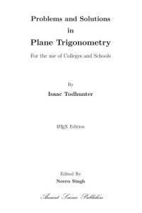 cover of the book Problems and Solutions in Plane Trigonometry