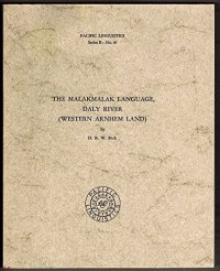 cover of the book The Malakmalak language, Daly River (Western Arnhem Land)