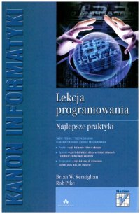 cover of the book Lekcja programowania : najlepsze praktyki