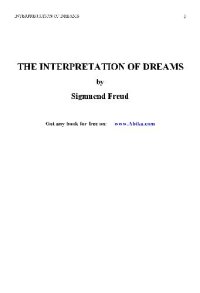 cover of the book The Interpretation of Dreams