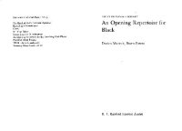 cover of the book An Opening Repertoire for Black