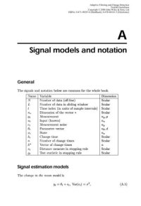 cover of the book Adaptive filtering and Change Detection