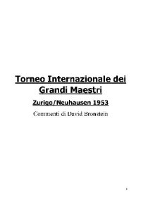 cover of the book Torneo Internazionale Zurigo