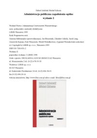 cover of the book Administracja publiczna : zagadnienia ogólne