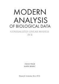 cover of the book Modern Analysis of Biological Data. Generalized Linear Models in R