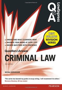 cover of the book Criminal Law (Q&A revision guide)