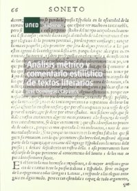 cover of the book Análisis métrico y comentario estilístico de textos literarios