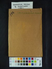 cover of the book Grammatical primer.  Hrilhfiahna. Ṭawng dan zirna. A primer of English grammar in Lushai