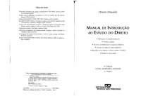 cover of the book Manual de introdução ao estudo do direito