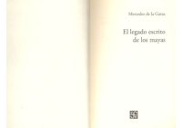 cover of the book El legado escrito de los mayas