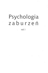 cover of the book Psychologia zaburzeń