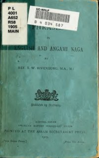 cover of the book Phrases in English and Angami Naga