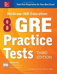 cover of the book McGraw-Hill Education 8 GRE Practice Tests