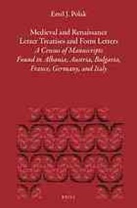 cover of the book Medieval and Renaissance letter treatises and form letters. Vol. 3. A census of manuscripts found in part of Europe