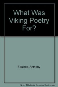 cover of the book What Was Viking Poetry For?