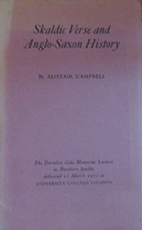 cover of the book Skaldic Verse and Anglo-Saxon History