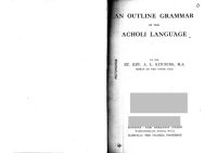 cover of the book An Outline Grammar of the Acholi Language