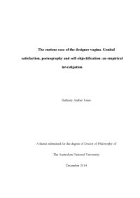 cover of the book The Curious Case of the Designer Vagina: Genital Satisfaction, Pornography and Self-Objectification - An Empirical Investigation