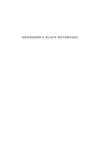 cover of the book Heidegger’s Black Notebooks: Responses to Anti-Semitism