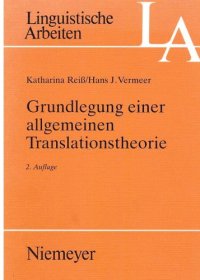 cover of the book Grundlegung einer allgemeinen Translationstheorie